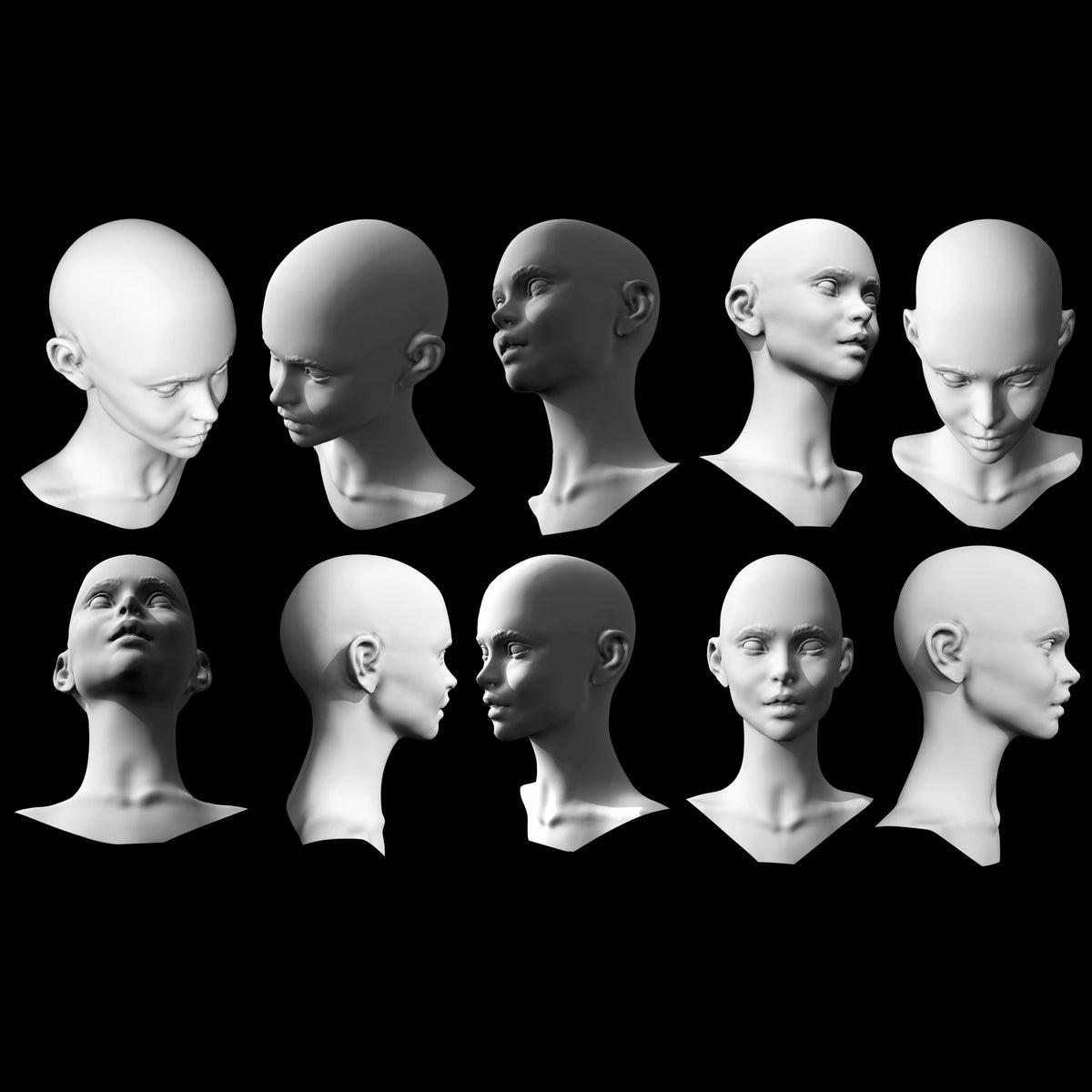 3D HEAD BASES