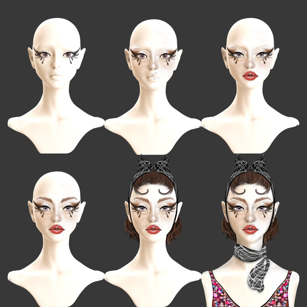 Ultimate 3D Head Reference Bundle | Realistic Portrait Base for Procreate & Photoshop